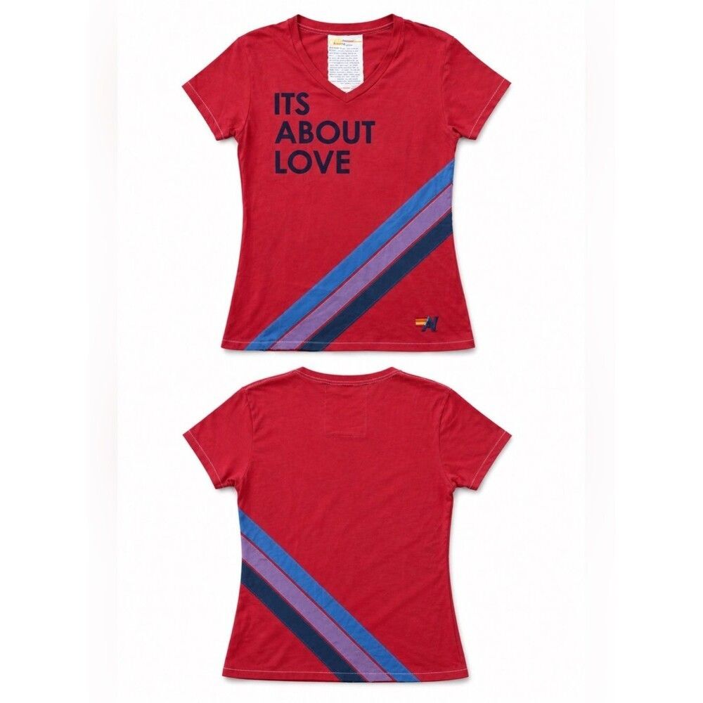 Rare Aviator Nation Its About Love Vintage Tee